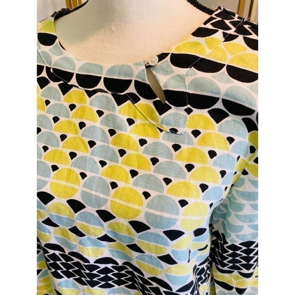 WOMEN Loose Shirt  Medium Size Linen Summer beach Casual  M - Picture 7 of 9